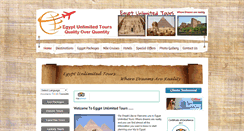 Desktop Screenshot of egyptunlimitedtours.com