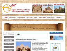 Tablet Screenshot of egyptunlimitedtours.com